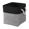 thumbnail image 1 of Leodye 1PCS Fabric Storage Cubes Basket Foldable Bin with Carry Handles for Toys Shelves and Closets Organizing -12x12x12in, 1 of 6