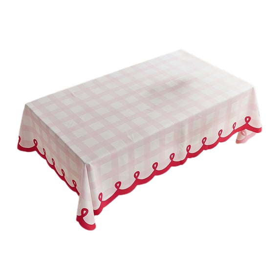 Leodye 1PCS Farmhouse Cotton Rectangular Tablecloth Washable Wrinkle-resistant Home Dining Restaurant Picnic Indoor Outdoor Table Cover -47.2x31.5in