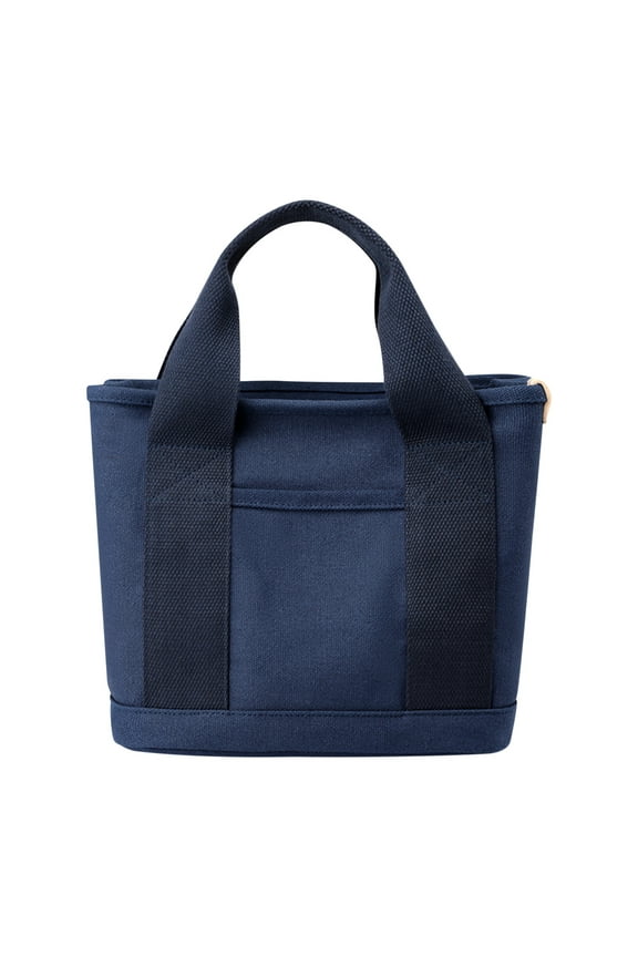 1PCS Fashion Canvas Tote Bag - Large-Capacity Multi-Pocket Handbag with Handle for Storage