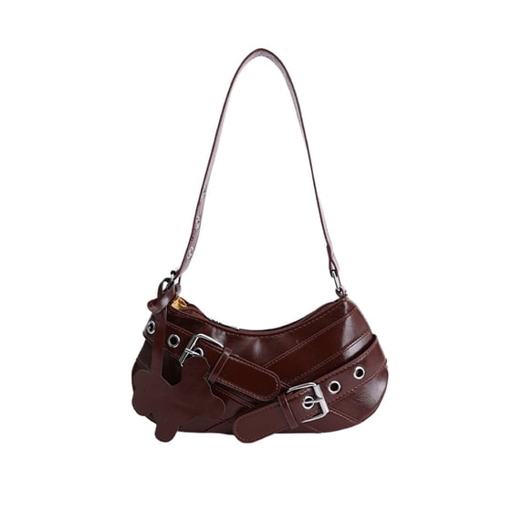 Leodye 1PCS Fashion Elegant Women Shoulder Bag Simple Style Underarm Bag Daily Casual Handbag -10.62 x 2.75 x 3 in