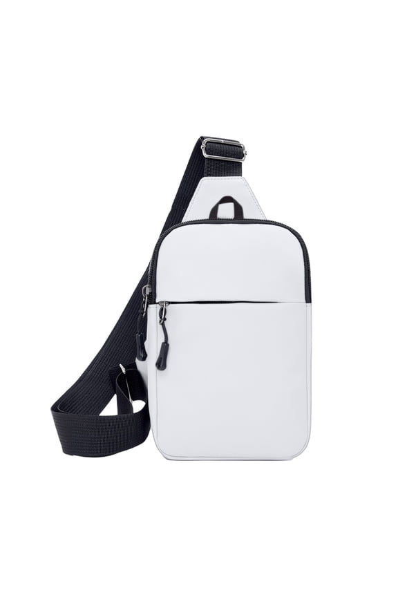 1PCS Fashion Embroidered Crossbody Backpack - Large Capacity Waterproof Bag with Data Hole -7.87x5.91x1.96in