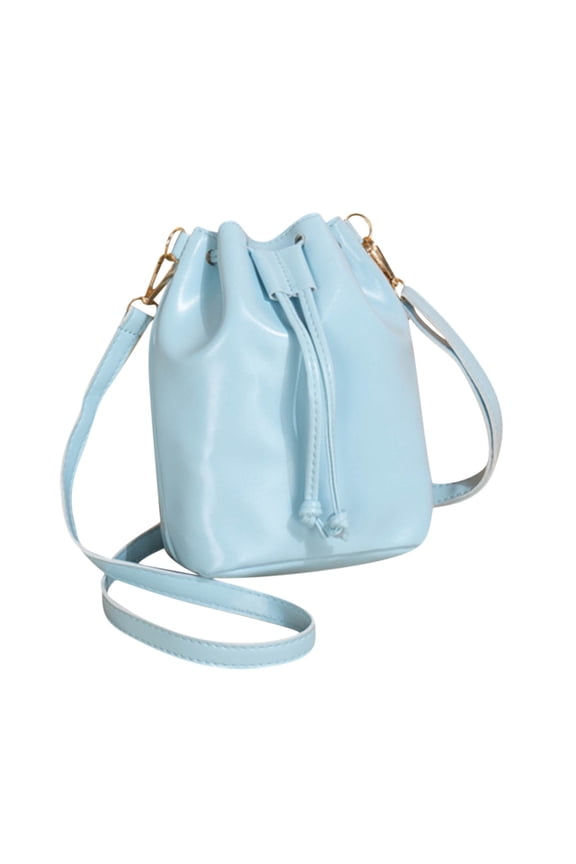 1PCS Fashion Large Capacity Bucket Backpack, Crossbody Bag with Decorative Design, Practical Casual Daypack for Women -8.66 × 3.54 × 7.87 IN