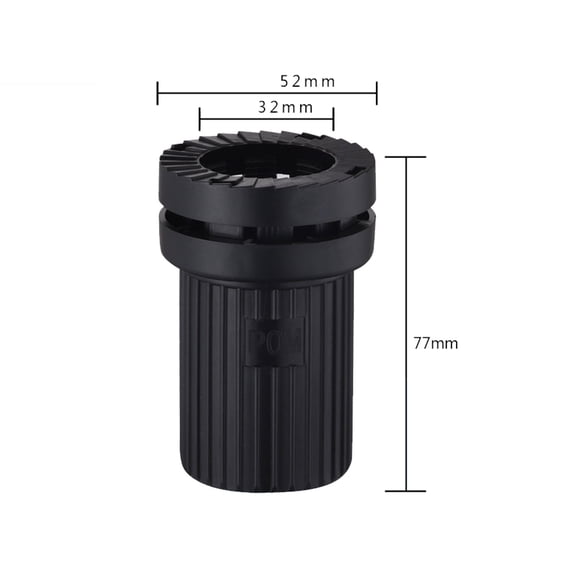 Leodye 1PCS Faucet Base Fixing Nut - Cold/Hot Basin Fastener, Prevents Loosening (Bathroom Installation Part) -2.17×2.17×3.03IN