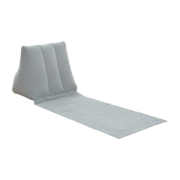 Leodye 1PCS Foldable Beach Cushion Inflatable Lounger Flocking Fabric for Beach Camping and Backyard Use -54.33x18.9x18.9in