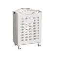 thumbnail image 1 of Leodye 1PCS Foldable Laundry Baskets Multi Functional Portable Dirty Clothes Hamper with Wheels Organization Toy Storage Basket with Handle-14.37x7.68x20.87in, 1 of 6