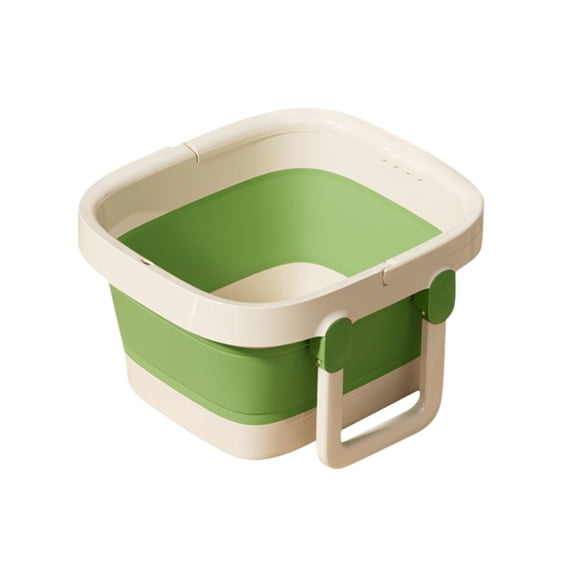 Leodye 1PCS Foldable Over Foot Bath Bucket, Portable Lightweight, Multifunctional Massage Foot Basin for Autumn Winter Home Use -13.4x8.3x9.4 inch