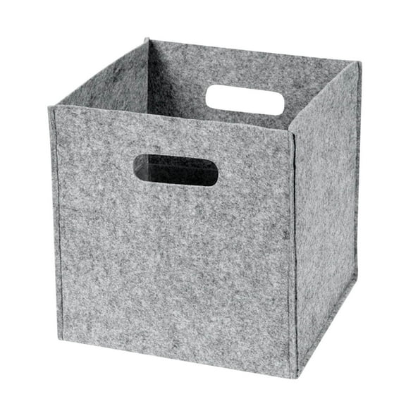 Leodye 1PCS Foldable Universal Storage Box, Large Capacity Design, Suitable for Wardrobe Clothes Toys Desktop Snack Sundry Storage -10.63 × 10.63 × 10.04 in