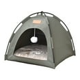 thumbnail image 1 of Leodye 1PCS Four Season Semi Enclosed Pet Tent House Washable Waterproof Bed for Small ss and Outdoor Use -15.75*15.75IN, 1 of 7