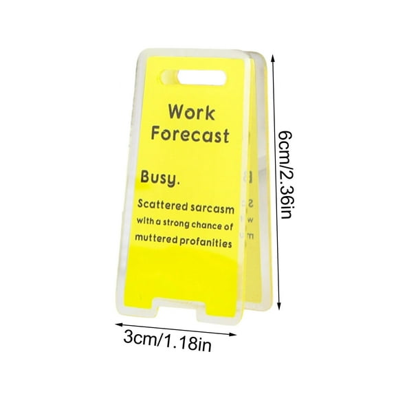 Leodye 1PCS Funny Mini Desk Sign Humorous Design office Work Gift for Coworkers Male Manager Supervisor -2.36*1.18IN
