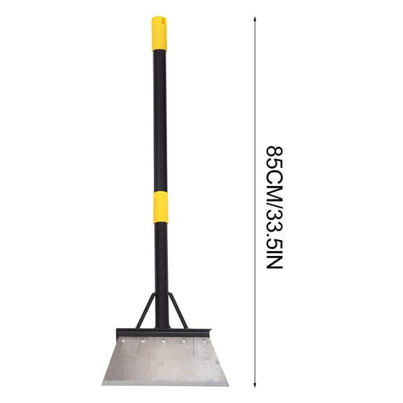 Leodye 1PCS Garden Flat Shovel Heavy Duty Metal Scraper with Long Handle for Garden Cleaning and Maintenance -31.10 IN