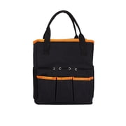 Leodye 1PCS Gardening Tool Storage Tote Bag Multi Pocket Heavy Duty Garden Tool Carrier Bag Accessories Not Included -10.23x9.44x4.72in