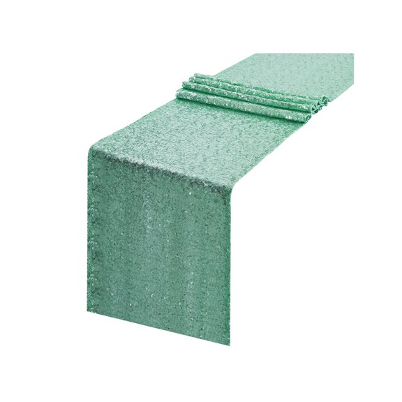 Leodye 1PCS Glitter Table Runner - Sparkly Wedding/Party Table Flag, Multiple Color Options -12x71in