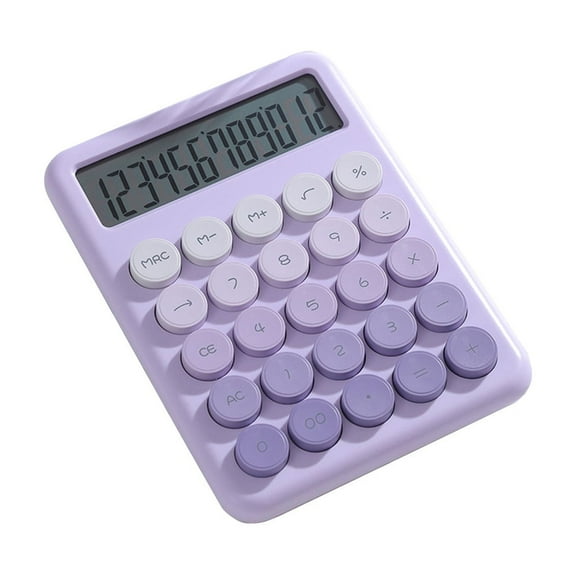 Leodye 1PCS Gradient Color Student Calculator - Stylish Small office Arithmetic Tool, High-value Design -5.71x4.13x1.18in