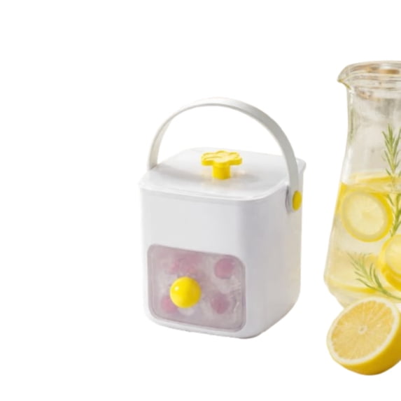 Leodye 1PCS Hand Press Ice Cube Maker Portable Ice Press Mold Quick Ice Making Accessory for Household Cold Drinks Beverage Prep