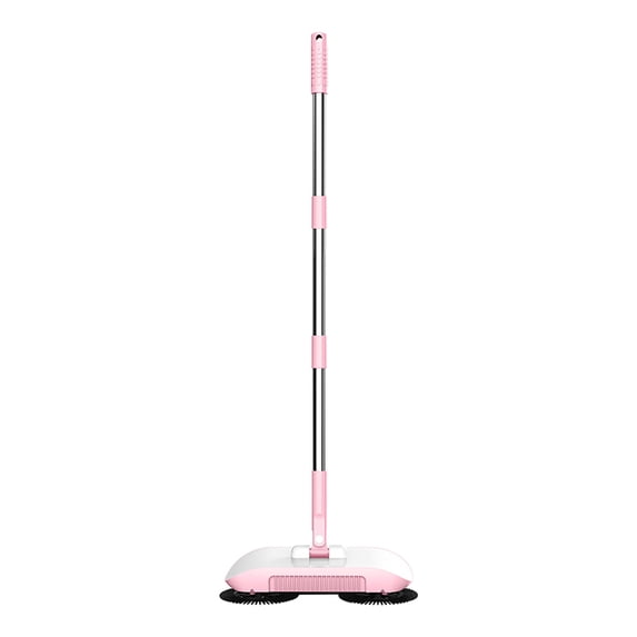 Leodye 1PCS Hand Push Sweeper Household Three in One Suction Sweeping Machine Lazy Cleaning Tool for Floor -Rod length: 40.15inch /Sweeper size: 12.99X6.41inch