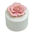thumbnail image 1 of Leodye 1PCS Hand-painted Ceramic Storage Jar - Multifunctional Jewelry Box/Candlestick, Wedding Gift -3.15x3.15x3.15in, 1 of 6