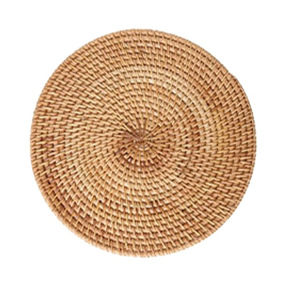 Leodye 1PCS Handcrafted Heat-Resistant Non-Slip Placemats, Decorative Dining Table Mats for Home and Homestay -7.87IN