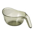 thumbnail image 1 of Leodye 1PCS Handheld Transparent Rice Washing Bowl with Handle Multi-purpose Plastic Strainer for Rice Fruits Vegetables Kitchen Rinsing -10.24 × 4.53 × 6.89 in, 1 of 7