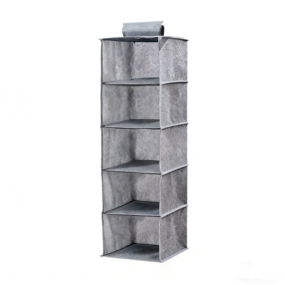 Leodye 1PCS Hanging Shelf Organizer Foldable Light Large Shelves for Kids and Baby Clothing Storage -39.37x10.63x10.63in
