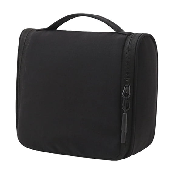 Leodye 1PCS Hanging Travel Wash Bag, Multifunctional Suspended Makeup Storage Pouch for Business Trips Vacation Cosmetic Sorting -7.48x6.69x2.17in