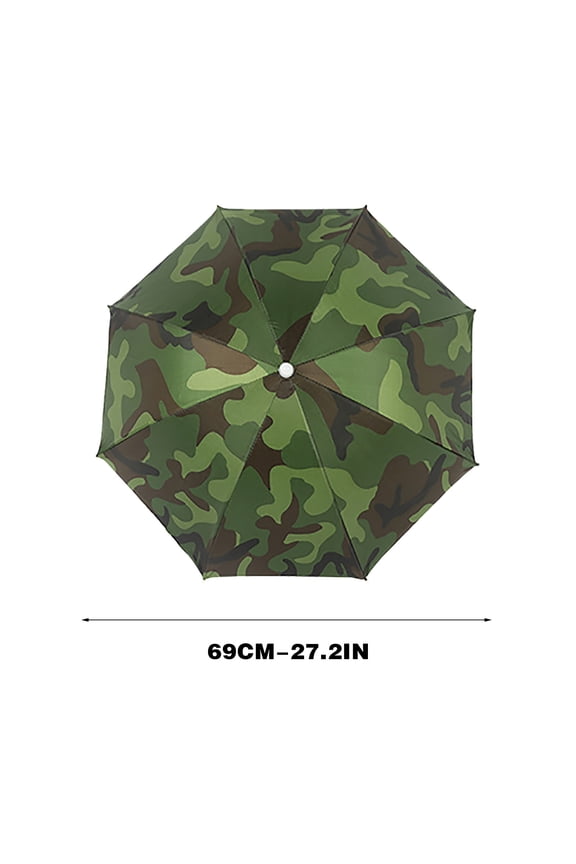 1PCS Head-mounted Umbrella Hat - Outdoor Sun/Rain Protection for Fishing/Golf/Gardening -27.2IN