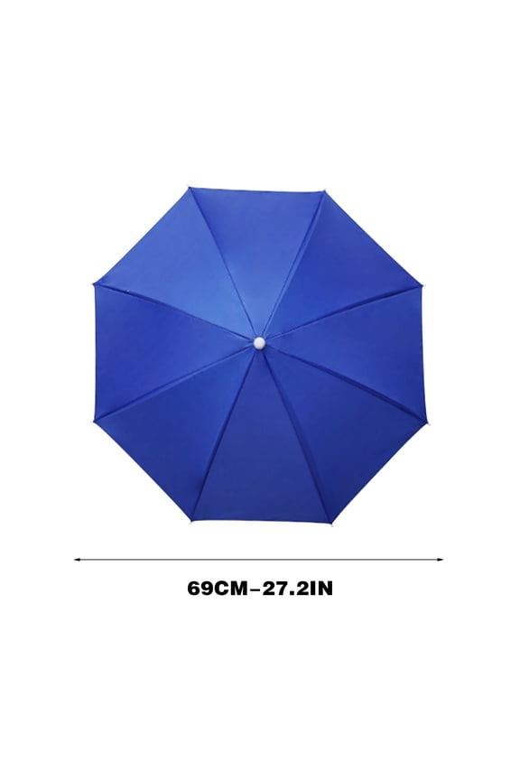 1PCS Head-mounted Umbrella Hat - Outdoor Sun/Rain Protection for Fishing/Golf/Gardening -27.2IN