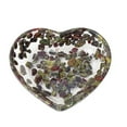 thumbnail image 1 of Leodye 1PCS Heart-shaped Transparent Resin Bowl Patterned Design Home Dessert Snack Fruit Salad Serving Bowl Decor Accessory -2.99IN, 1 of 7