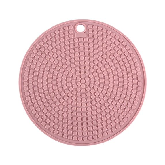 Leodye 1PCS Heat Resistant Pot Mat, Non-slip Table Placemat, Heat Insulated Counter Pad for Kitchen Tableware Placement -7.1*7.1IN