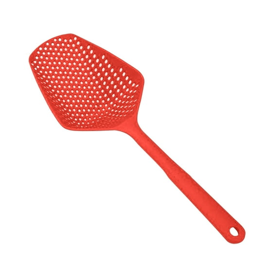 Leodye 1PCS Heat-resistant Colander Strainer Sturdy Efficient Home Kitchen Food Pasta Vegetable Strainer -13.39 x4.72 x2.16IN Red 13.39 x4.72 x2.16IN