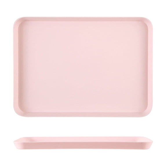 Leodye 1PCS Household Baking & Fruit Tray - Multifunctional Kitchen Plate for Snacks, Tea Cups & Festival Use -11.53x8.26x0.62in