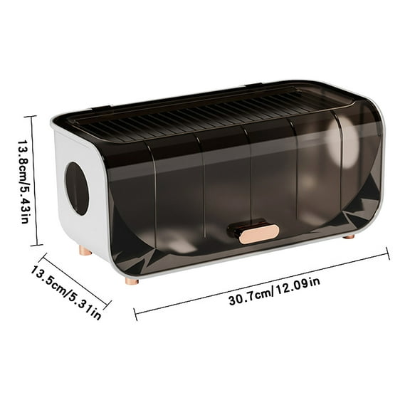 Leodye 1PCS Household Power Cord Storage Box Dust-proof Compact Home office Desktop Cable Strip Shielding Organizer Bin -12.09*5.31*5.43IN