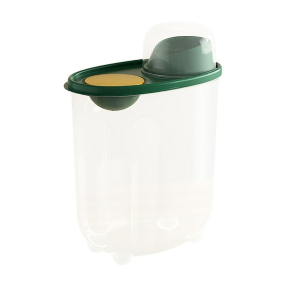 Leodye 1PCS Household Rice Barrel Insect Proof Waterproof Sealed Food Grade Storage Box for Rice Flour and Grain -9.65*7.48*4.33in