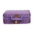 thumbnail image 1 of Leodye 1PCS Imitation Rattan Box Portable Storage Box Wedding Photography Decoration Photo Souvenir Organizer -8.66x6.69x4.33in, 1 of 6