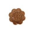 thumbnail image 1 of Leodye 1PCS Imitation Vine Woven Basket Organizer Fruit Vegetable Snack Candy Bread Storage Tray Kitchen Home Use -9.1*9.1*1.38in, 1 of 7