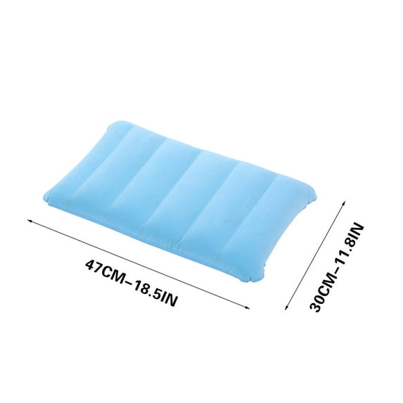 Leodye 1PCS Inflatable Nap Pillow Portable Travel Camping Home Neck Support Pillow -18.5*11.8IN