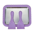 thumbnail image 1 of Leodye 1PCS Instant Rolled Ice Cream Maker Kit 2 Scrapers DIY Home Kitchen Family Activity Stainless Steel Tray -9*7IN, 1 of 2