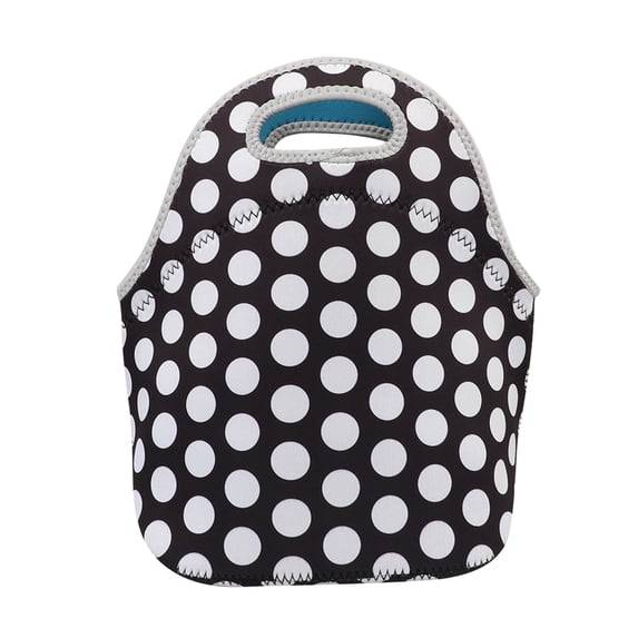 Leodye 1PCS Insulated Neoprene Lunch Bag Tote Handbag Design thermal Cooler Warm Pouch Lightweight Portable Food Container for School Work office Picnic -12.2x 11.8inch