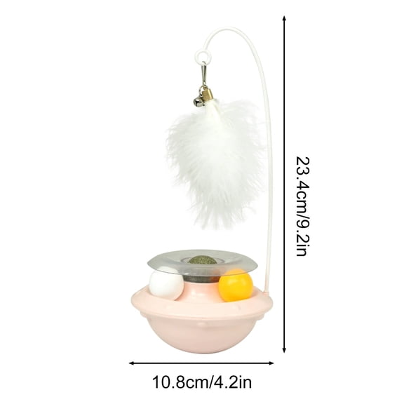 Leodye 1PCS Interactive Pet Toy, Fun Bite‑Resistant Plaything for Mental Stimulation and Exercise -9.2*4.2IN