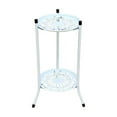 thumbnail image 1 of Leodye 1PCS Iron Flower Stand Double Layer Flower Pot Rack Gardening Potted Rack Suitable for Balcony Indoor and Courtyard -19.6x11.8x9.4in, 1 of 6