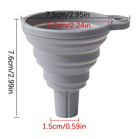 Leodye 1PCS Kitchen Funnel, Funnels for Filling Bottles, Food Grade Funnel, Foldable Kitchen Funnels for Water Bottle Transfer-2.952.99IN
