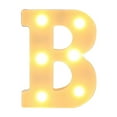 thumbnail image 1 of Leodye 1PCS LED Alphabet Letter Lights (A-M) - White Light-up Plastic Letters (Standing/Hanging) -6.3"x7.1"x1.8", 1 of 3