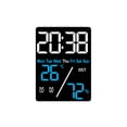 thumbnail image 1 of Leodye 1PCS LED Screen Multifunctional Digital Clock Displays Date Week Temperature Humidity with Dual Alarms and Adjustable Brightness -4.72*3.54*0.98in, 1 of 6