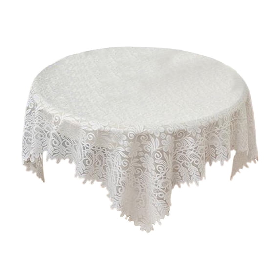 Leodye 1PCS Lace Coffee Tablecloth Decorative Elegant Home Restaurant Garden Balcony Table Cover