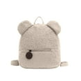 thumbnail image 1 of Leodye 1PCS Lambskin Backpack - Cute Bear Ears Design, Lightweight School Bag -11*10.6*5.1in, 1 of 6