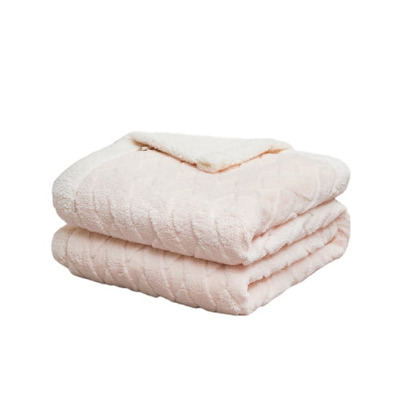 Leodye 1PCS Lambswool Blanket - Composite Thickened, Small Nap Conditioning Blanket for All-season -39.3x59in