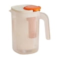 thumbnail image 1 of Leodye 1PCS Large-Capacity High-Temperature Plastic Beverage Pitcher, Summer Cold Water Jug, Refrigerator Fruit Tea Container for Home and Party -7.87x4.53x4.53in, 1 of 6