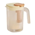 thumbnail image 1 of Leodye 1PCS Large-Capacity High-Temperature Plastic Beverage Pitcher, Summer Cold Water Jug, Refrigerator Fruit Tea Container for Home and Party -7.87x4.53x4.53in, 1 of 6