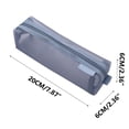 thumbnail image 1 of Leodye 1PCS Large Capacity Mesh Pencil Case, Cute Lightweight Style, Portable Storage Bag for Student Daily Stationery -7.87*2.36*2.36IN, 1 of 3