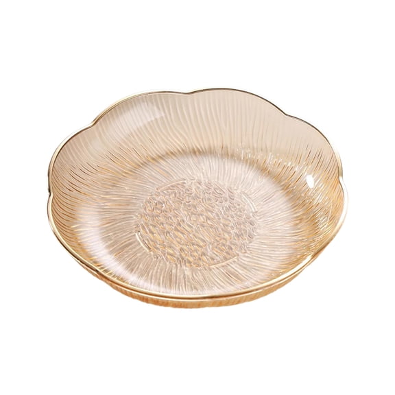 Leodye 1PCS Large Capacity Multicolor Fruit Tray - Household Candy/Snack Holder, Living Room Coffee Table Decor -6.18x6.18x1.1in