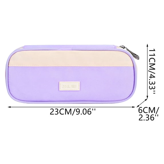 Leodye 1PCS Large Capacity Portable Pencil Box for office Travel Daily Supplies Storage -9.06*2.36*4.33IN